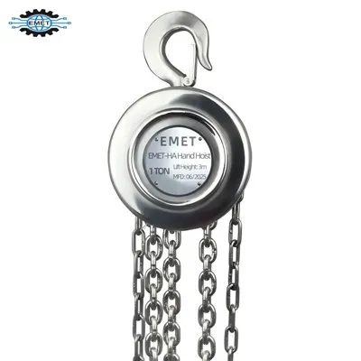 Paranco manuale a catena in acciaio inox